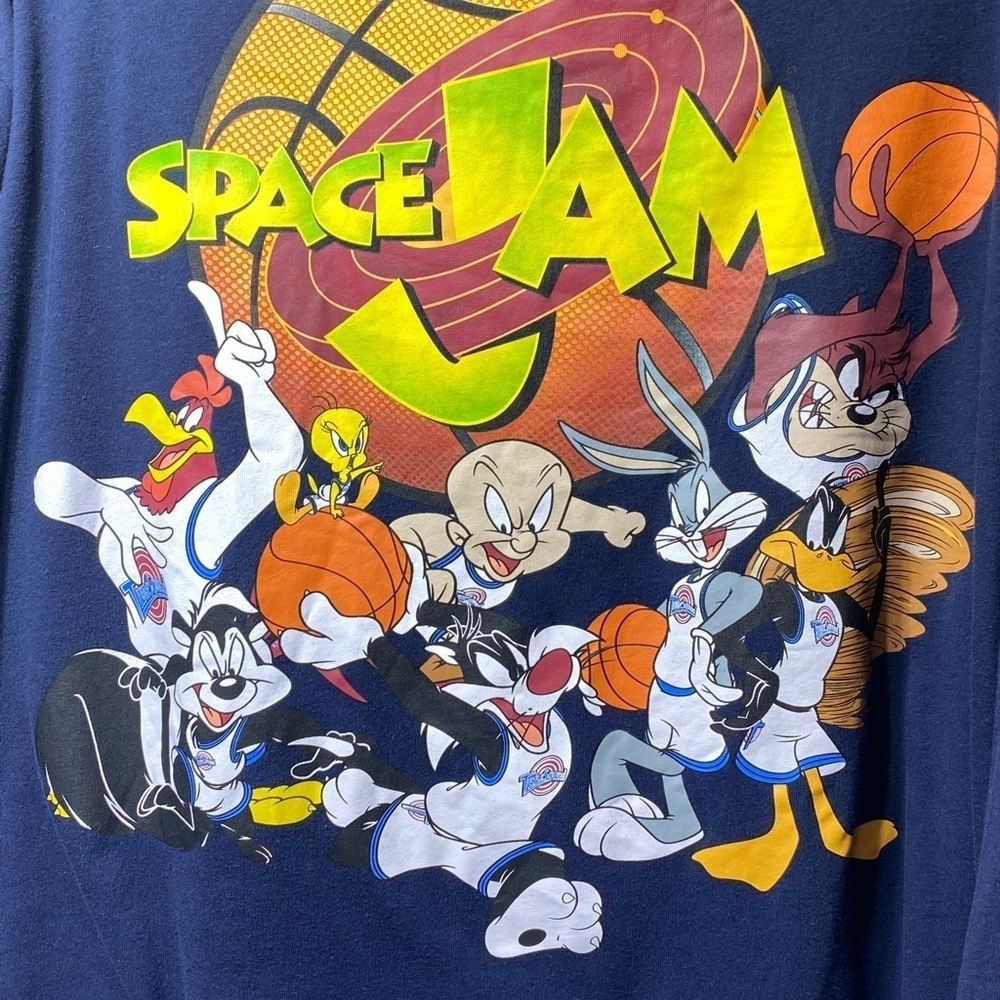 Space Jam Long Sleeve T Shirt Navy Sz XL - XXL ? See measurements.

5056 D